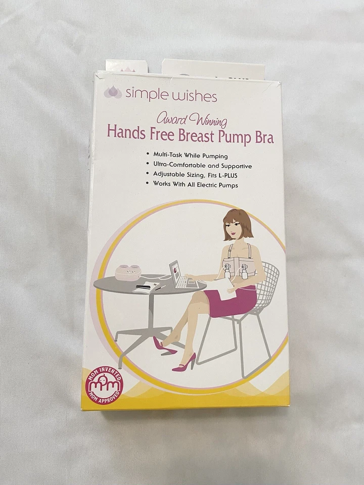 Бюстгальтер-насос Simple Wishes Hands-Free размер L до Plus бледно-розовый - новый в коробке - Изображение 1 из 4