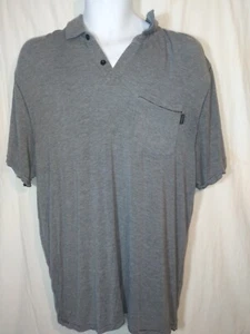 Prana Men's Dark Gray Short Sleeve Large  Breathe Polo Shirt     E19 - Picture 1 of 5