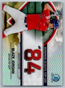 2023 Bowman Scouts’ Top 100 Blaze Jordan Boston Red Sox #BTP-84 - Picture 1 of 2
