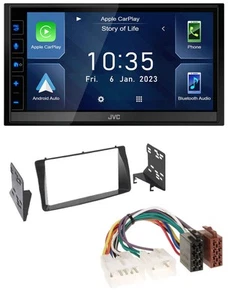 JVC DAB Bluetooth MP3 USB 2DIN Autoradio für Toyota Corolla E12U/E12J 2001-2007 - Bild 1 von 9