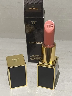 Tom Ford Lip Color Lipstick (01 Insatiable) .1oz / 3g NIB - Image 1 of 4