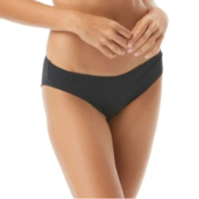 Pantalones de bikini Vince Camuto fruncidos calce liso descarados negros nuevos con etiquetas venta al por menor $56 - L Foto 1 de 4