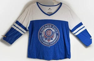 Chicago Cubs 2016 World Series Champions Langarm T-Shirt Damen Gr. XL blau - Bild 1 von 10