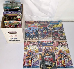 Vintage 1990er Marvel Comics MEHRERE PACKUNGEN Menge (40) X-Men Wolverine + mehr - Bild 1 von 6