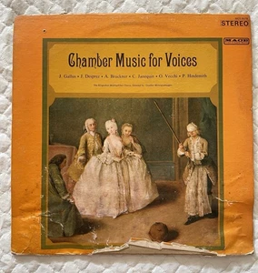 KLAGENFURT MADRIGALCHER CHORUS~Chamber Music For Voices~1967- LP Vinyl - Picture 1 of 7
