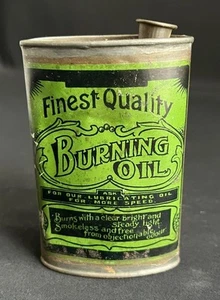 CYCLE LAMP BURNING OIL CAN VINTAGE BICYCLE LIGHT PROJECTOR ANTIQUE DISPLAY TIN - Picture 1 of 11