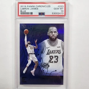 PSA 10 Gem Mint 2019-20 Panini Chronicles Blue #223 LeBron James #d/99 Lakers - Picture 1 of 3