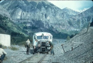 RGS Railroad Goose #3 dismantling derailed 9-15-52 35mm Slide Chione (5185) - Picture 1 of 1