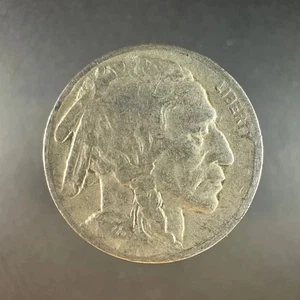 Büffelnickel von 1923 - gut getragene Details - Bild 1 von 4