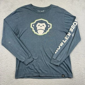 Howler Brothers Hemd Herren Medium Blau Monkey Logo Langarm Freizeit Wandern  - Bild 1 von 12