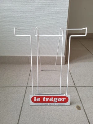 Ancien présentoir en métal Journaux Presse Bretagne Trégor (22) vintage 37x30cm - Photo 1/4