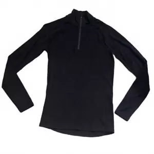Smartwool Herren 1/4 Zip Pullover Sweater Schwarz Größe M - Langarm - Bild 1 von 5