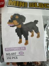 Dr. Star Mini Block Dog Rottweiler 192 PCS Klemmbausteine Steckbausteine DIY