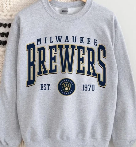 Vintage Milwaukee Brewers Baseball MLB SweatShirt Funny Gift Unisex Men Women Cover