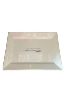 Restoration Hardware Oscar Wilde Literary Quote Cocktail Plate - Picture 1 of 7