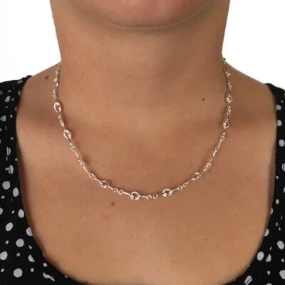 TAXCO .925 STERLING SILVER INFINITY KNOTS NECKLACE | Mexican Jewelry - Image 1 of 4