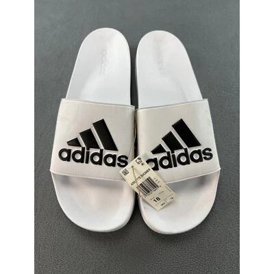 Nuevo Adidas adilette confort ducha toboganes chanclas sandalias blanco talla 18 Foto 1 de 4