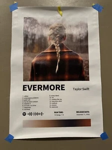 Taylor Swift Evermore Album Canvas Print 19x13 Inches Unframed - Picture 1 of 4