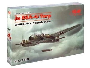 Kit modello in plastica aereo siluro tedesco Ju 88A-4 Torp seconda guerra... - Foto 1 di 11
