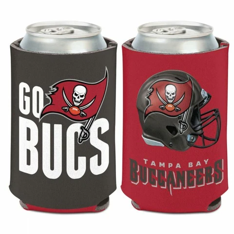 TAMPA BAY BUCCANEERS 2 SIDED SOFT FOAM CAN BOTTLE COOZIE COOLER KOOZIE NFL Cover