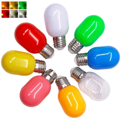 Colorful T45 LED Bulb E27 B22 2W  Light Lamps For Party Bar Festival Xmas Decor - Image 1 of 4