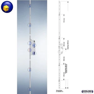 GU Secury R4 mit 4 Rollenzapfen 65 Dorn, 92PZ Stulp F 16 mm Mehrfachverriegelung - Bild 1 von 1
