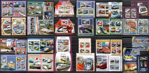 High speed trains Collection [5] 40 sheets MNH issued in 2017 #CNA171 Cover