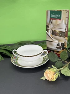 VILLEROY & BOCH V&B " Vie Sauvage " Rarität Suppentasse mit Untertasse neuwertig - Bild 1 von 7