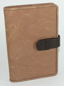 Agenda Organizador de Bolsa Lona Cordón de Piel Weekly Planner 6 Anillos Slim - Imagen 1 de 3