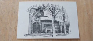 St Pauls Methodist Episcopal Church Iowa Wahrzeichen Bill Wagner Skizze Postkarte - Bild 1 von 4