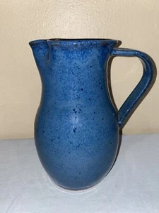 A&A Alan Anita Yarmark Pitcher Pottery Blue RARE! (ToteQQQ) - Picture 1 of 8