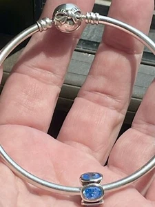 PANDORA ARMREIF CHARM ARMBAND MIT DEZEMBER OVALEN LICHTERN CHARM AUTHENTIC SET ALE925 - Bild 1 von 10