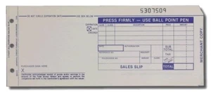 3-Part Long Credit Card Sales Slips (Pack of 100) - Picture 1 of 1