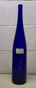 Cobalt Blue Glass Wine Bottle- Vintage - 19” BEAUTIFUL! - Picture 1 of 8