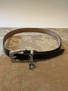 ETIKETT Brighton Damen Original GOLF Design Ledergürtel braun silber Schnalle 30"" - Bild 1 von 8