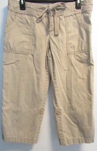 Capri para mujer talla 8 bronceado corbata cintura POR American Eagle Outfitters - Imagen 1 de 7