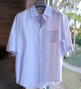 GUCCI SHIRT XL 43 button up interlocking logo short sleeve sleeved cotton xxl - Bild 1 von 13