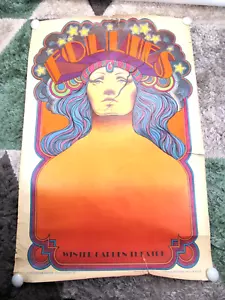 Seltenes Vintage FOLLIES David Edward Byrd Lithographie-Poster - 25"" x 38"" - beschädigt - Bild 1 von 13