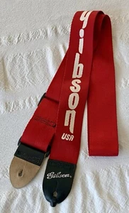 Vtg Gibson USA Original Logo ACE Style Guitar Strap - Picture 1 of 3