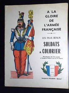 Superbe album à colorier Epinal Imagerie Pellerin Soldats armée française - Picture 1 of 3