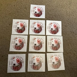 10 Vintage Target Dept Store Hund Maskottchen Bullseye Aufkleber aus 90’er Werbung - Bild 1 von 2
