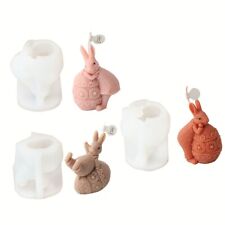 Kaninchenform Weiß 1 PC DIY DIY -Dekoration Kaninchen Kerzensilikonformen