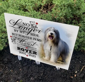 Marcatore di tomba, targa commemorativa giardino, lapide ricordo perdita di animali domestici. - Foto 1 di 23