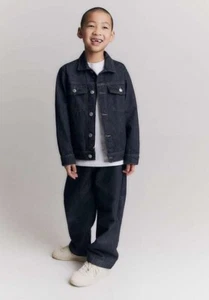 BNWT Zara Kids Balloon Loose Elastic Waist Jeans Dark Blue 6Y, 8Y, 9Y, 11-12 Y - Picture 1 of 5