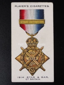 No.20 THE 1914 STAR & BAR Gt.Britain, War Decorations & Medals PLAYERS 1927 - Picture 1 of 1