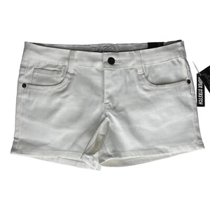 Real Love NWT Youth Girls' White Stretch Short Shorts; Size 16; Adjustable Waist - Picture 1 of 9