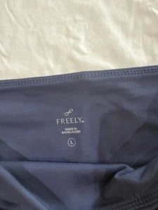 Freely by Free People dunkelgraue weiche Capri Bänder Leggings Taschen Größe L - Bild 1 von 4