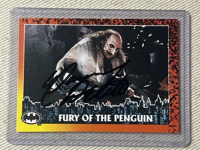 Hard Signed DANNY DEVITO Autographed BATMAN RETURNS Trading Card THE PENGUIN - Image 1 of 4