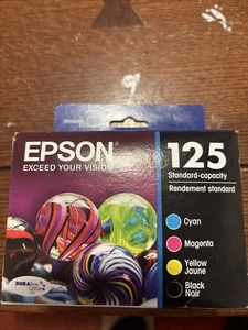 Inchiostro originale Epson 125 capacità standard - 4 pezzi giallo ciano magenta nero 9/18 - Foto 1 di 7