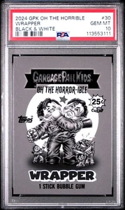 2024 Garbage Pail Kids OT Horror-Ible WRAPPER 30 PSA 10 Pop-1 ARMY of DARKNESS - Picture 1 of 2